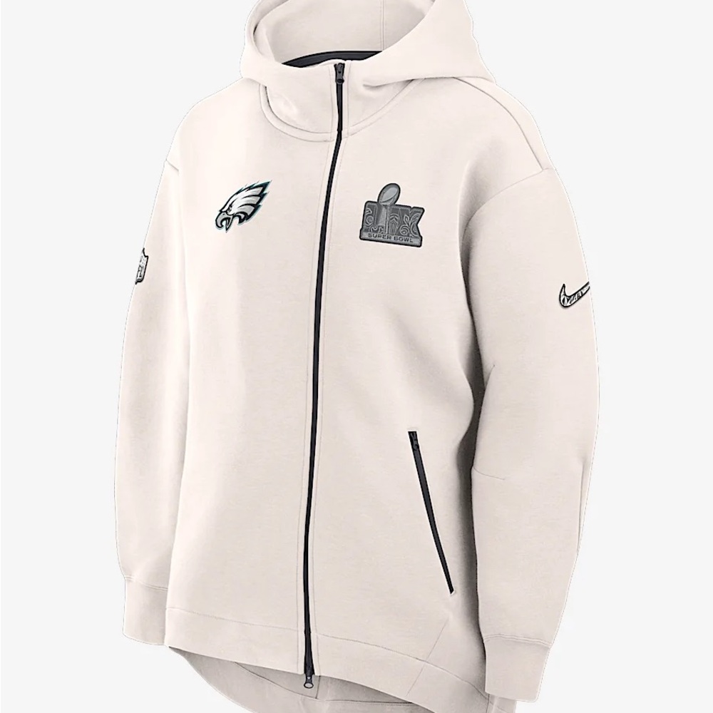 Philadelphia Eagles Nike Women's Super Bowl LIX Tech Fleece Full-Zip